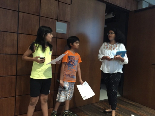 AlligatorZone, the program where kids meet cool startups, prepares kids for leadership, as pictured, at a live event in Palo Alto, California on May 22, 2015